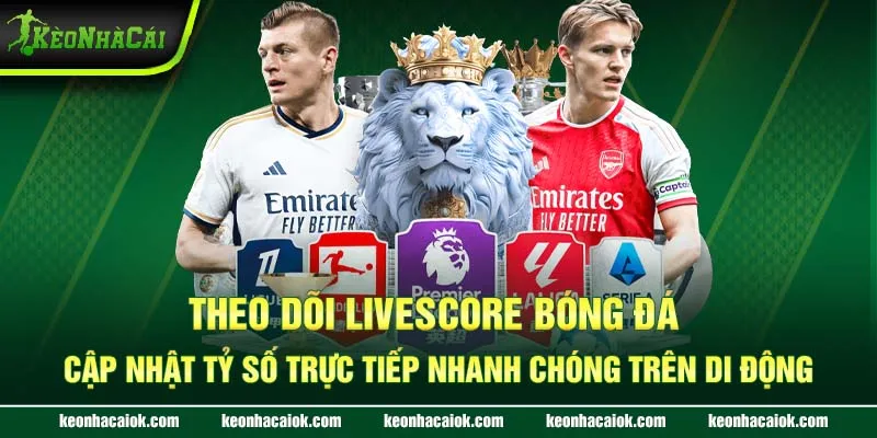 Theo dõi Livescore bóng đá - Cập nhật tỷ số trực tiếp nhanh chóng trên di động